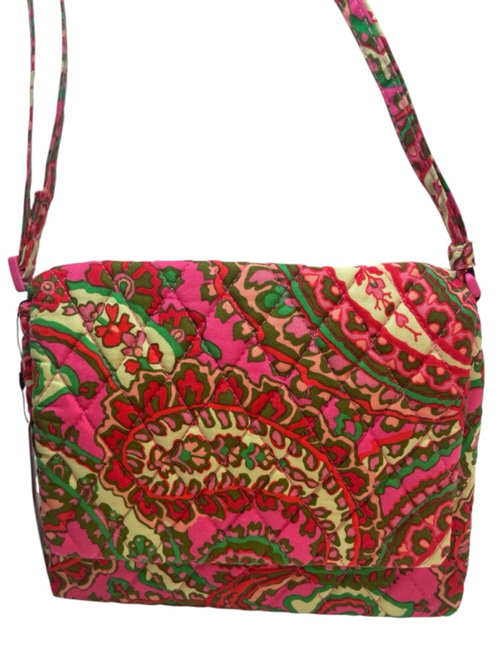 New Vera Bradley Small Flap Hipster Capri Pink Quilted Cotton NWT